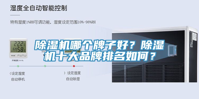 除濕機哪個牌子好？除濕機十大品牌排名如何？