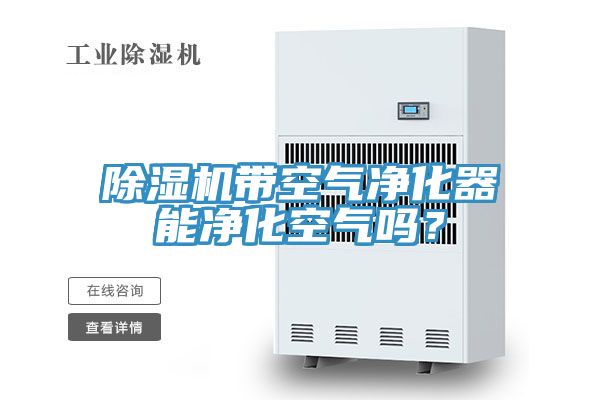 除濕機(jī)帶空氣凈化器能凈化空氣嗎？