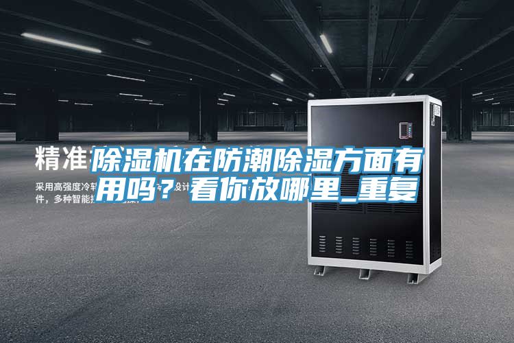 除濕機在防潮除濕方面有用嗎？看你放哪里_重復