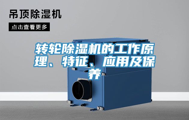 轉(zhuǎn)輪除濕機的工作原理、特征、應(yīng)用及保養(yǎng)