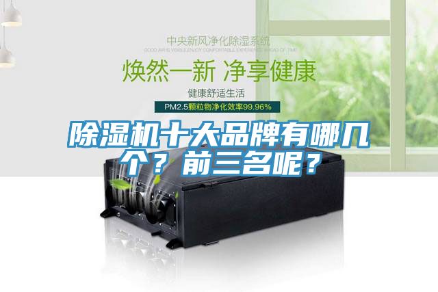 除濕機十大品牌有哪幾個？前三名呢？