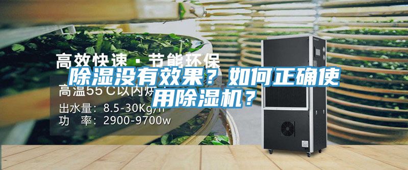 除濕沒有效果？如何正確使用除濕機？