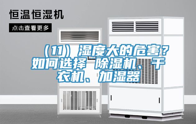 （11）濕度大的危害？如何選擇 除濕機、干衣機、加濕器