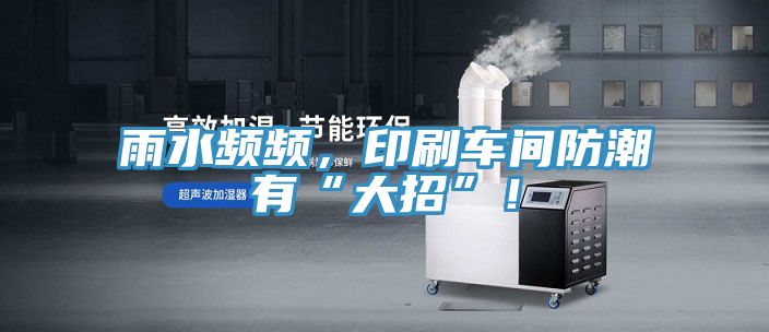 雨水頻頻，印刷車間防潮有“大招”！