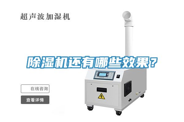 除濕機(jī)還有哪些效果？