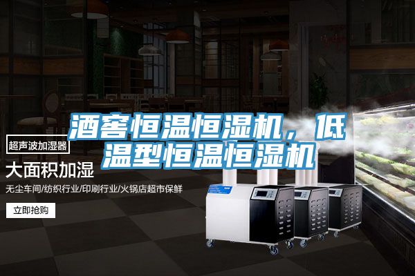 酒窖恒溫恒濕機，低溫型恒溫恒濕機